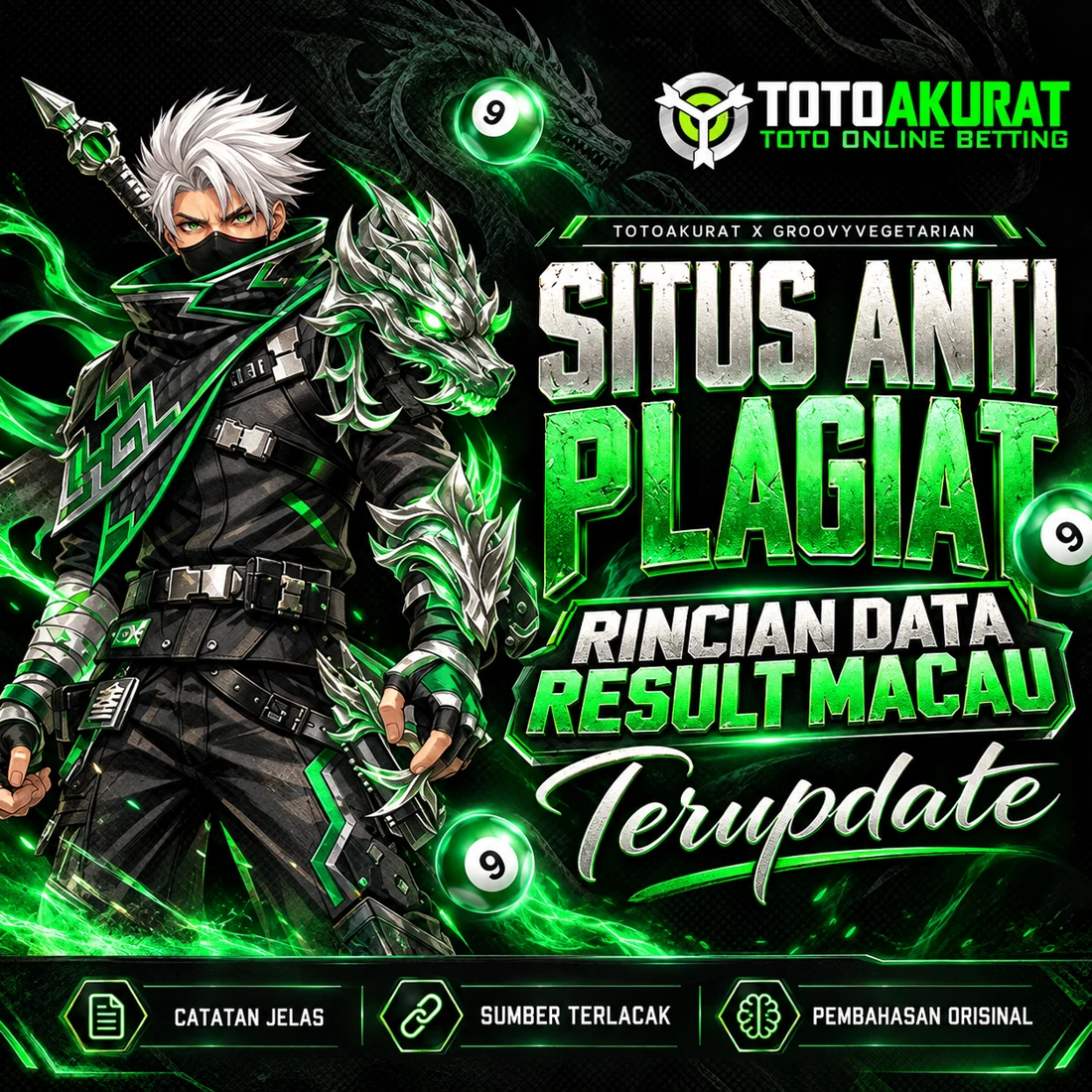 TOTOAKURAT X groovyvegetarian — situs anti plagiat dan rincian data result Macau